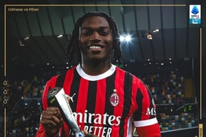 传射建功!莱奥当选米兰vs乌迪内斯全场最佳球员